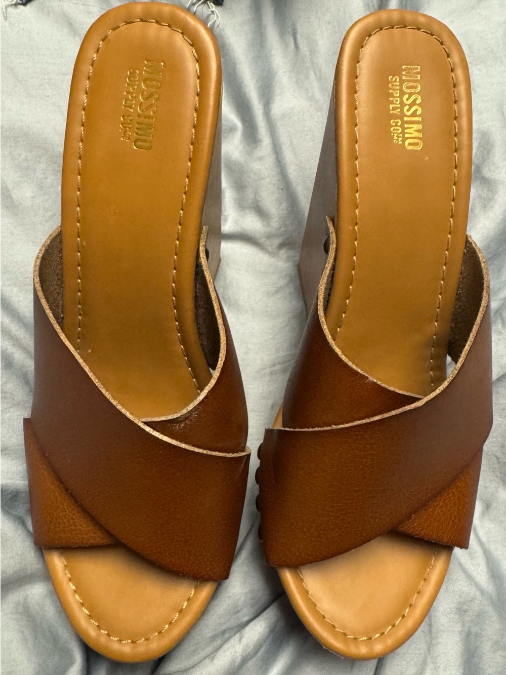 Mossimo Supply Co. Women's Tan Brown Slide Mules